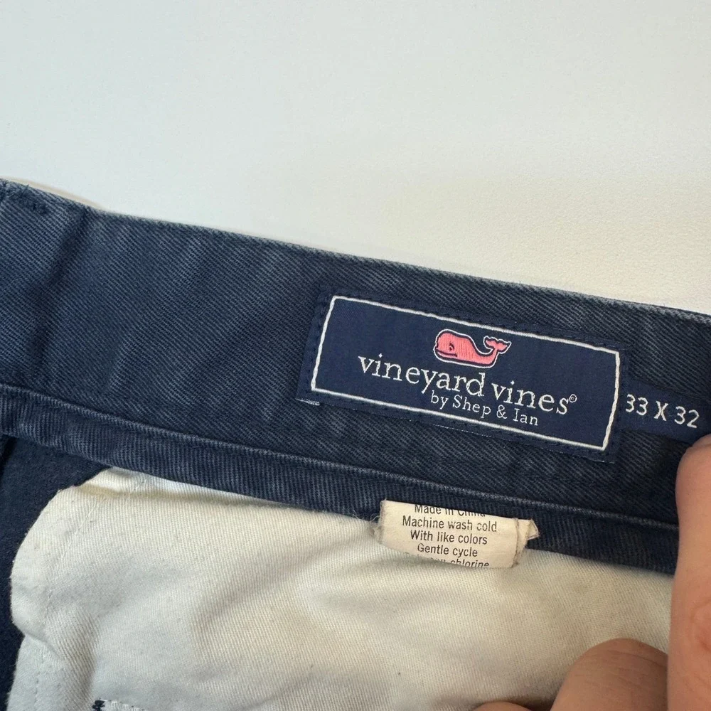 Vineyard Vines Pants Mens 33x29 Blue‎ Chino Preppy Coastal Classic